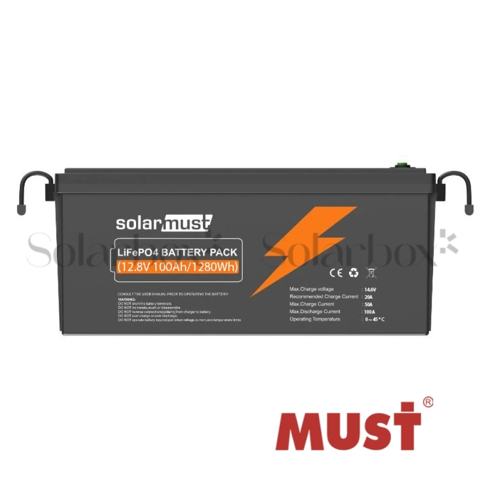 Batterie Lithium Dc 12. 8V 100AH